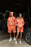 Peach " New Beginnings " Jacket & Shorts Set